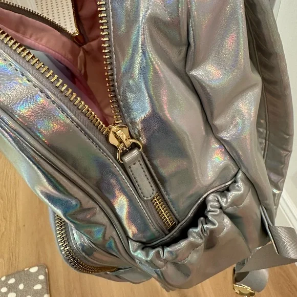 New Stoney Clover Lane Holographic Silver Backpack